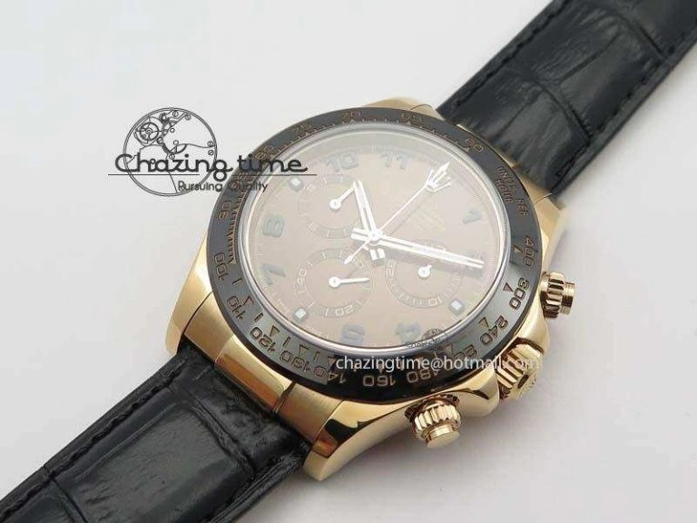 Daytona 116515 Noob 1:1 Best Edition Chocolate Dial On Black Leather Strap A7750