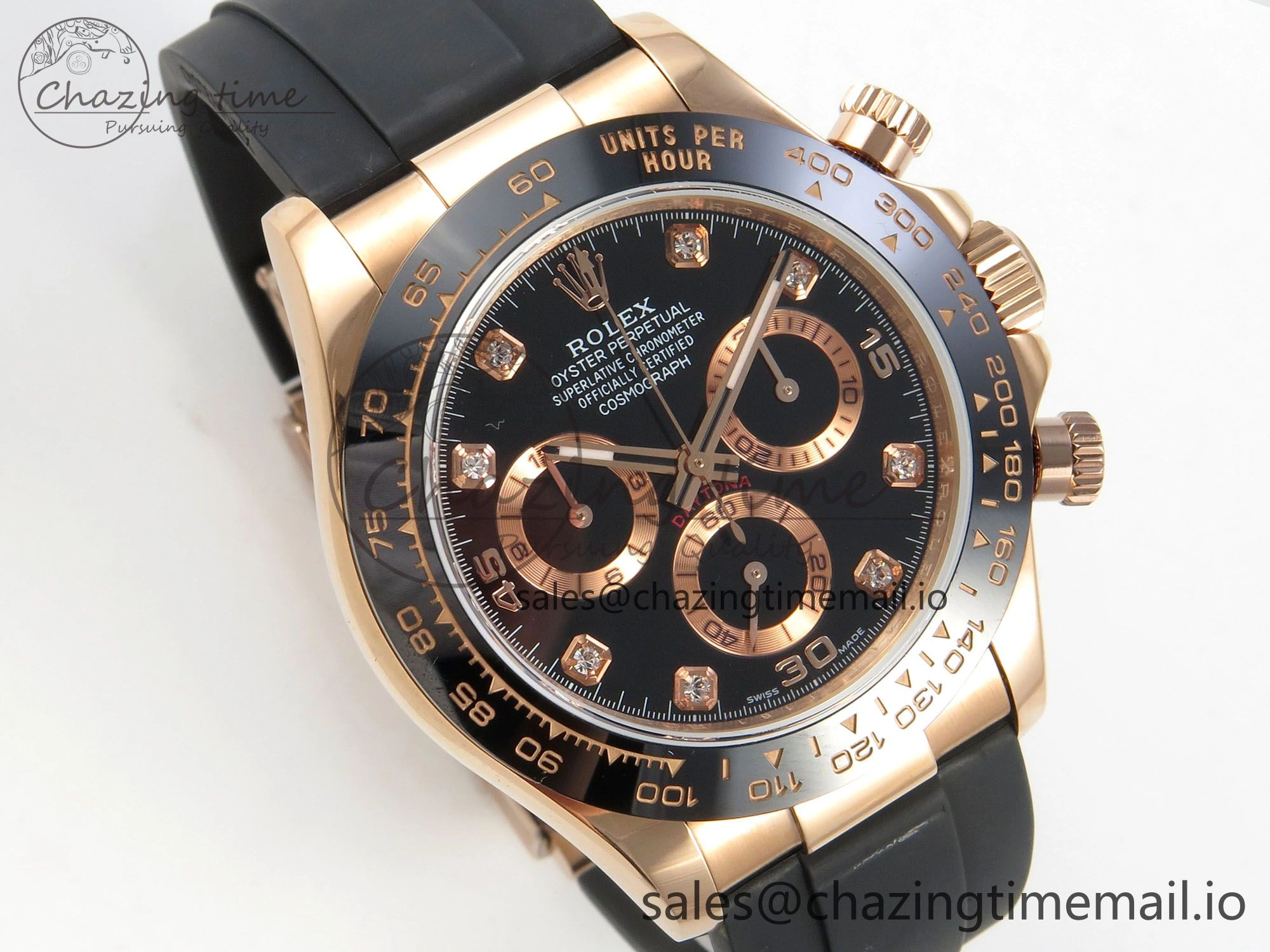 Daytona 116515 QF 1:1 Best Edition Black RG Dial on Oysterflex Strap SH4130 V11（Gain Weight）
