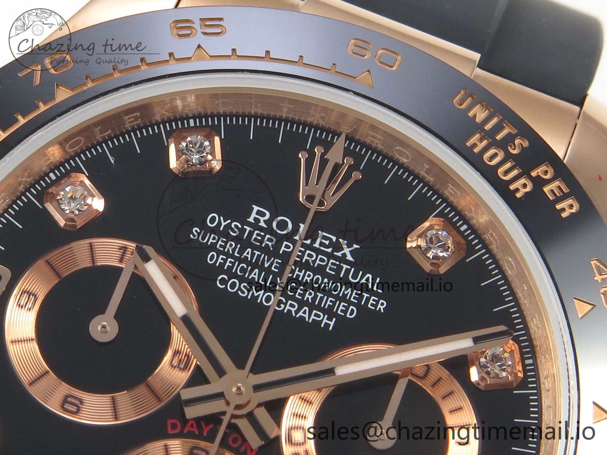 Daytona 116515 QF 1:1 Best Edition Black RG Dial on Oysterflex Strap SH4130 V11（Gain Weight）