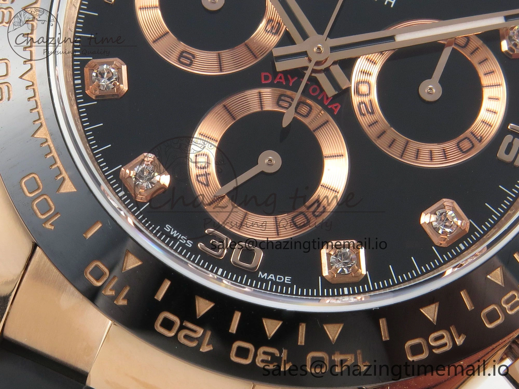 Daytona 116515 QF 1:1 Best Edition Black RG Dial on Oysterflex Strap SH4130 V11（Gain Weight）