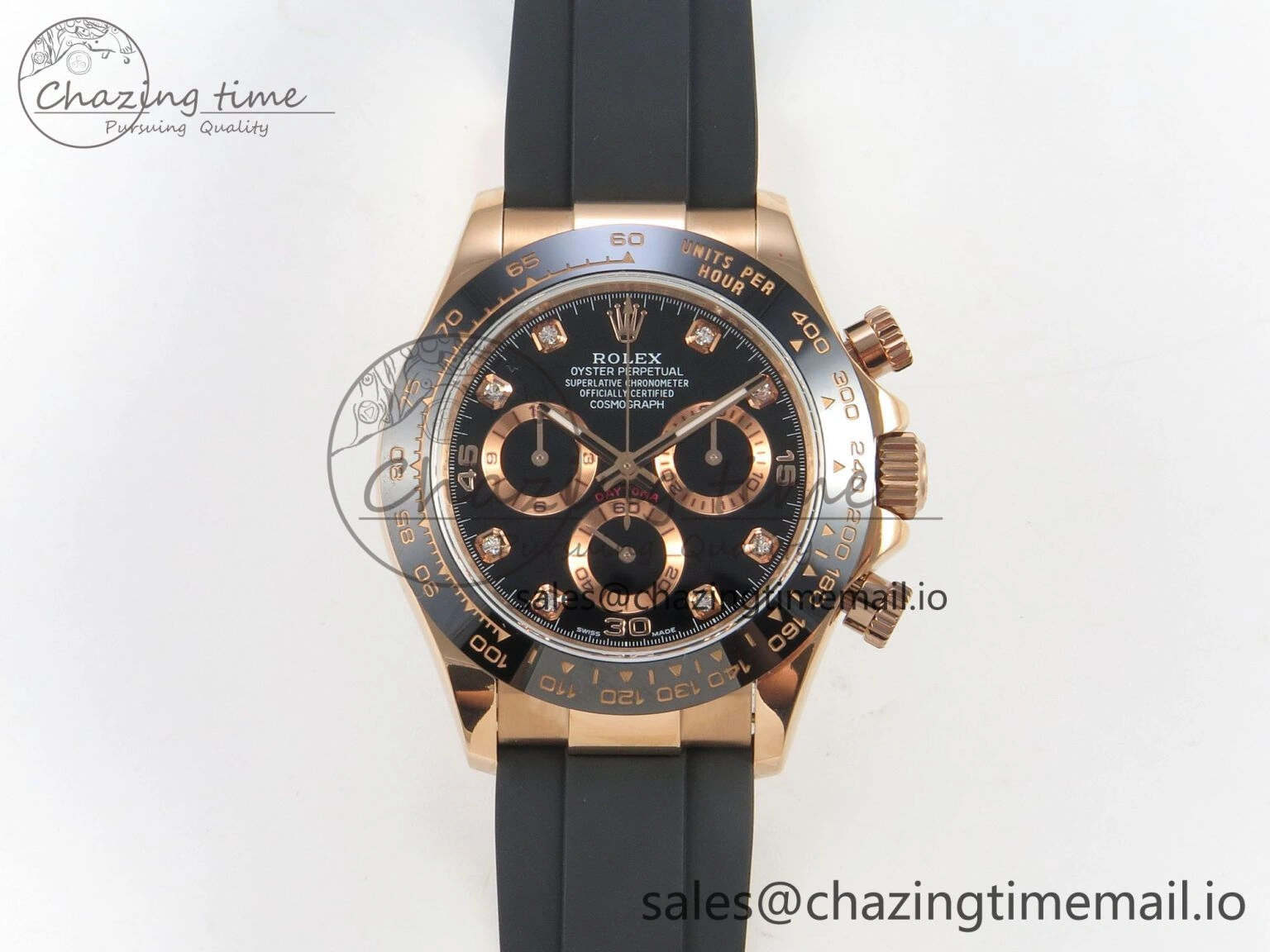 Daytona 116515 QF 1:1 Best Edition Black RG Dial on Oysterflex Strap SH4130 V11（Gain Weight）