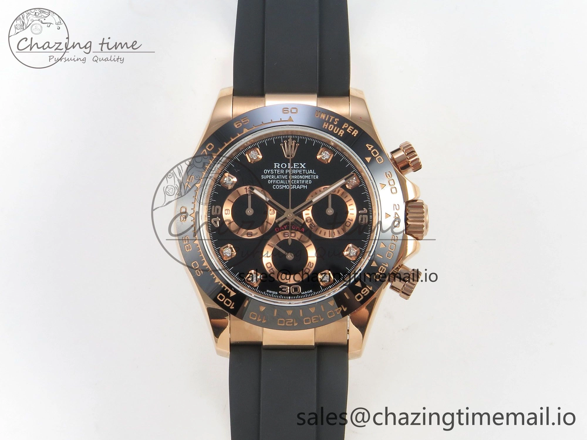 Daytona 116515 QF 1:1 Best Edition Black RG Dial on Oysterflex Strap SH4130 V11（Gain Weight）