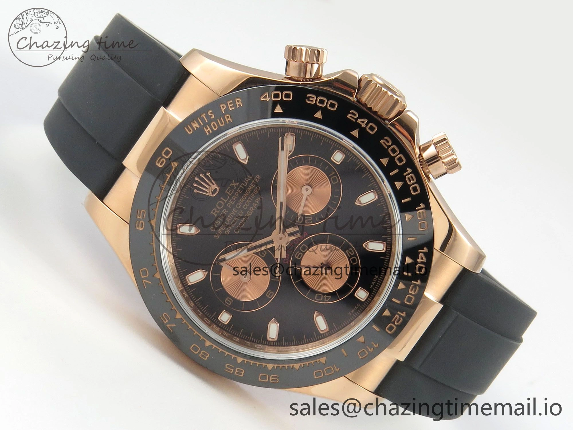 Daytona 116515 QF 1:1 Best Edition Black RG Dial on Oysterflex Strap SH4130 V11（Gain Weight）