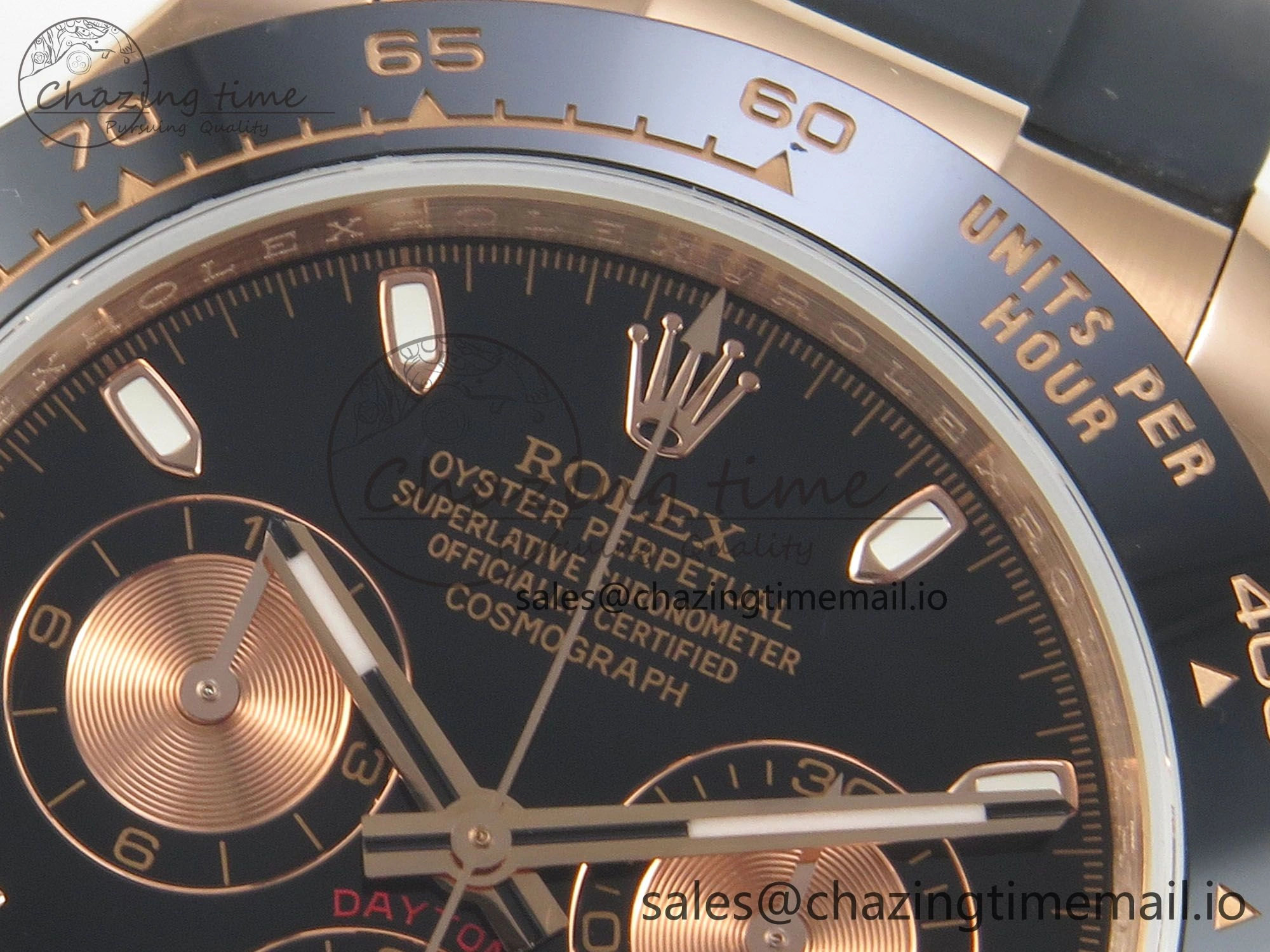 Daytona 116515 QF 1:1 Best Edition Black RG Dial on Oysterflex Strap SH4130 V11（Gain Weight）