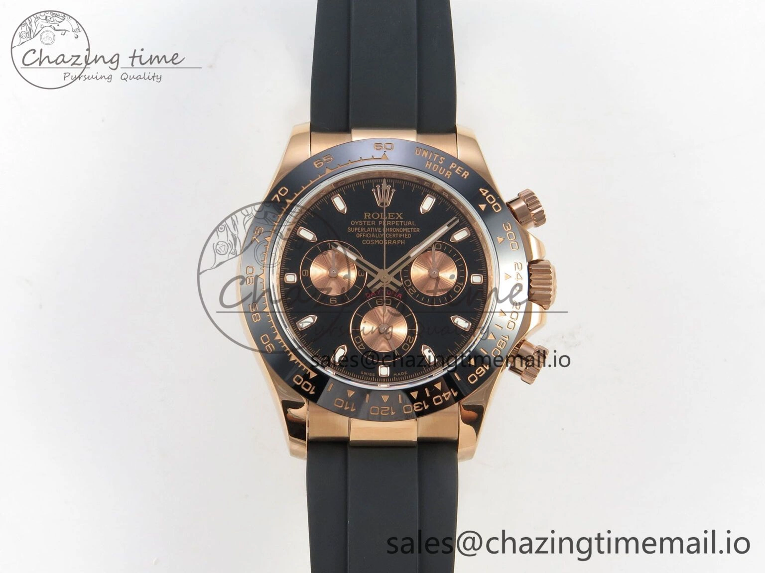 Daytona 116515 QF 1:1 Best Edition Black RG Dial on Oysterflex Strap SH4130 V11（Gain Weight）