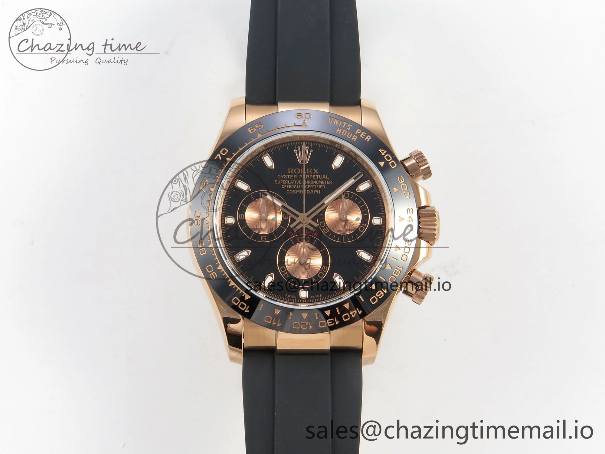 Daytona 116515 QF 1:1 Best Edition Black RG Dial on Oysterflex Strap SH4130 V11（Gain Weight）
