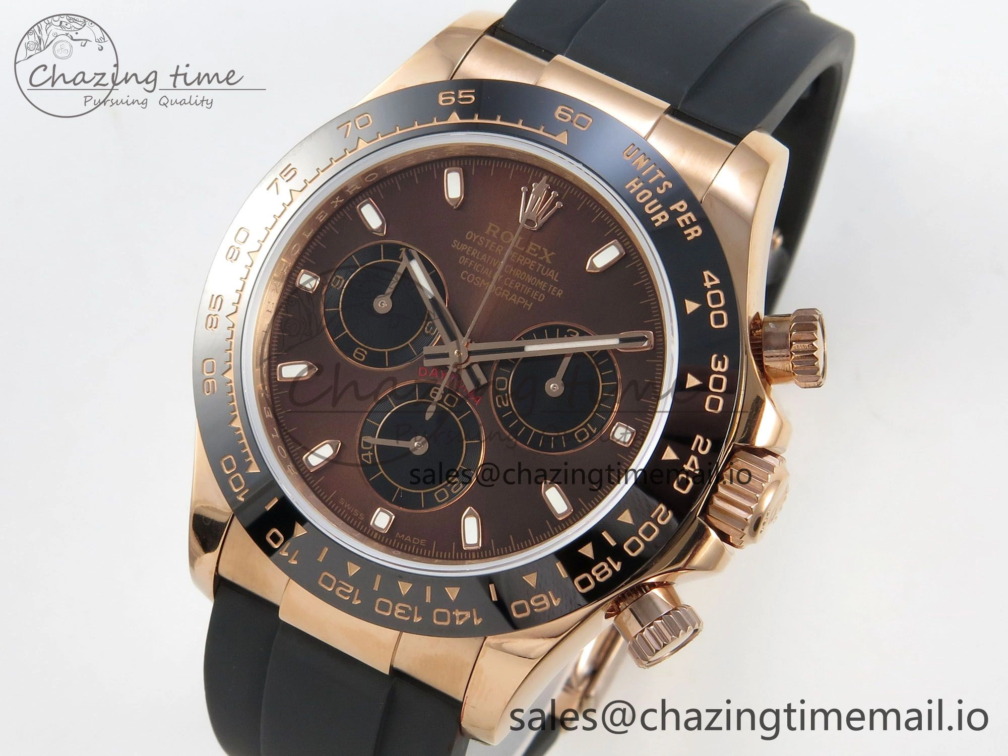 Daytona 116515 QF 1:1 Best Edition Brown Black Dial on Oysterflex Strap SH4130 V11（Gain Weight）