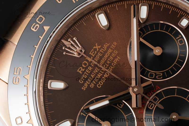 Daytona 116515 QF 1:1 Best Edition Chocolate Dial on Oysterflex Rubber Strap SA4130