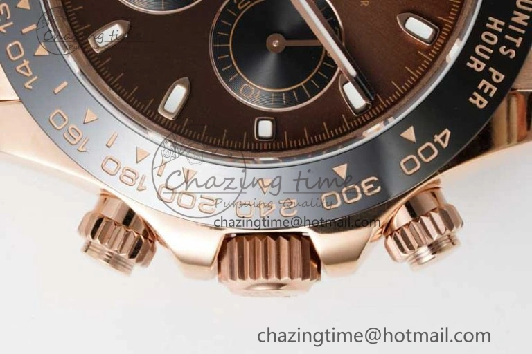 Daytona 116515 QF 1:1 Best Edition Chocolate Dial on Oysterflex Rubber Strap SA4130