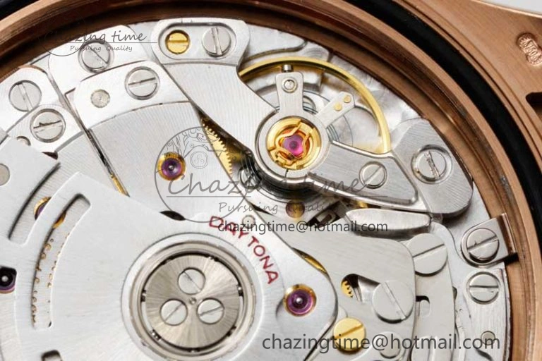 Daytona 116515 QF 1:1 Best Edition Chocolate Dial on Oysterflex Rubber Strap SA4130