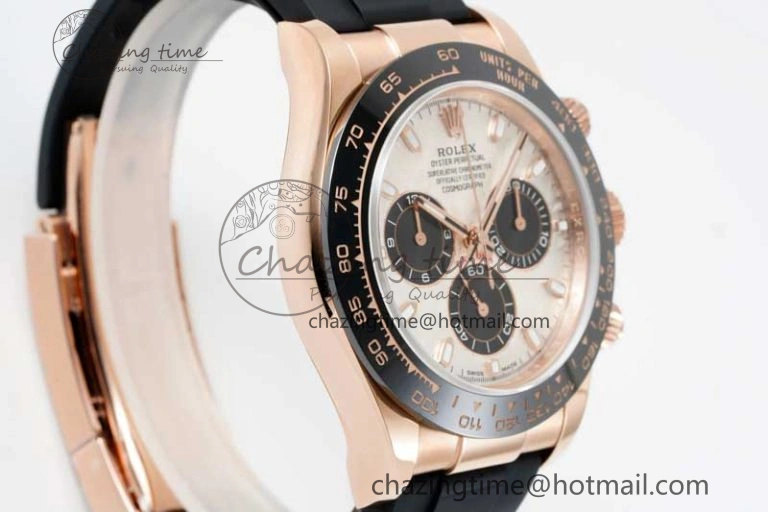 Daytona 116515 QF 1:1 Best Edition Meteorite Dial on Oysterflex Rubber Strap SA4130
