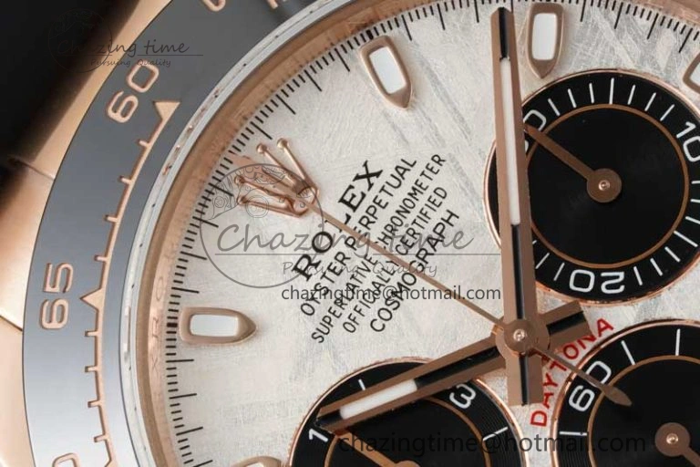 Daytona 116515 QF 1:1 Best Edition Meteorite Dial on Oysterflex Rubber Strap SA4130