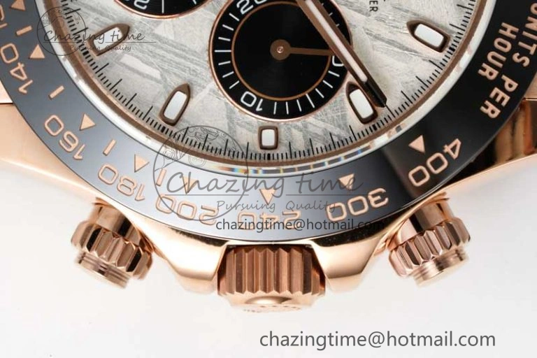 Daytona 116515 QF 1:1 Best Edition Meteorite Dial on Oysterflex Rubber Strap SA4130
