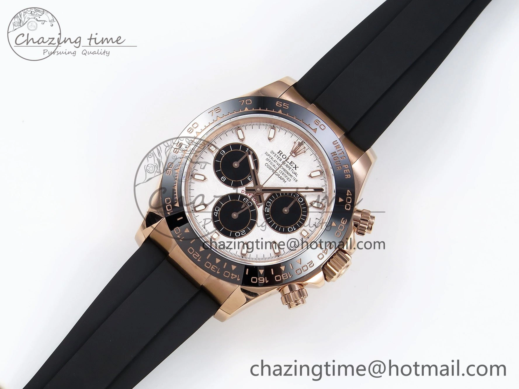 Daytona 116515 QF 1:1 Best Edition Meteorite Dial on Oysterflex Strap SH4130 V3 (Gain Weight)