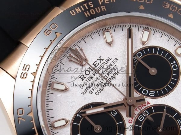 Daytona 116515 QF 1:1 Best Edition Meteorite Dial on Oysterflex Strap SH4130 V3 (Gain Weight)