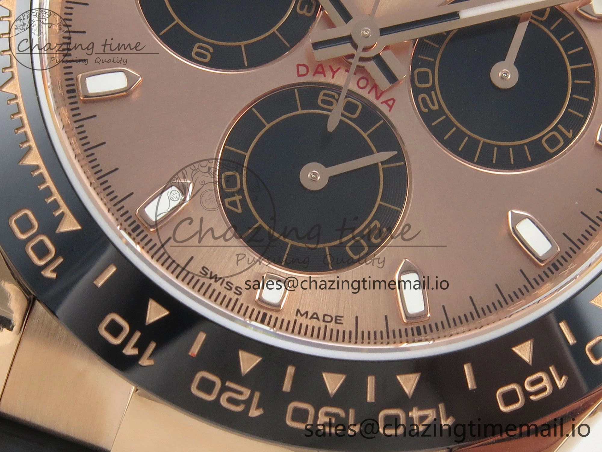 Daytona 116515 QF 1:1 Best Edition RG Black Dial on Oysterflex Strap SH4130 V11（Gain Weight）