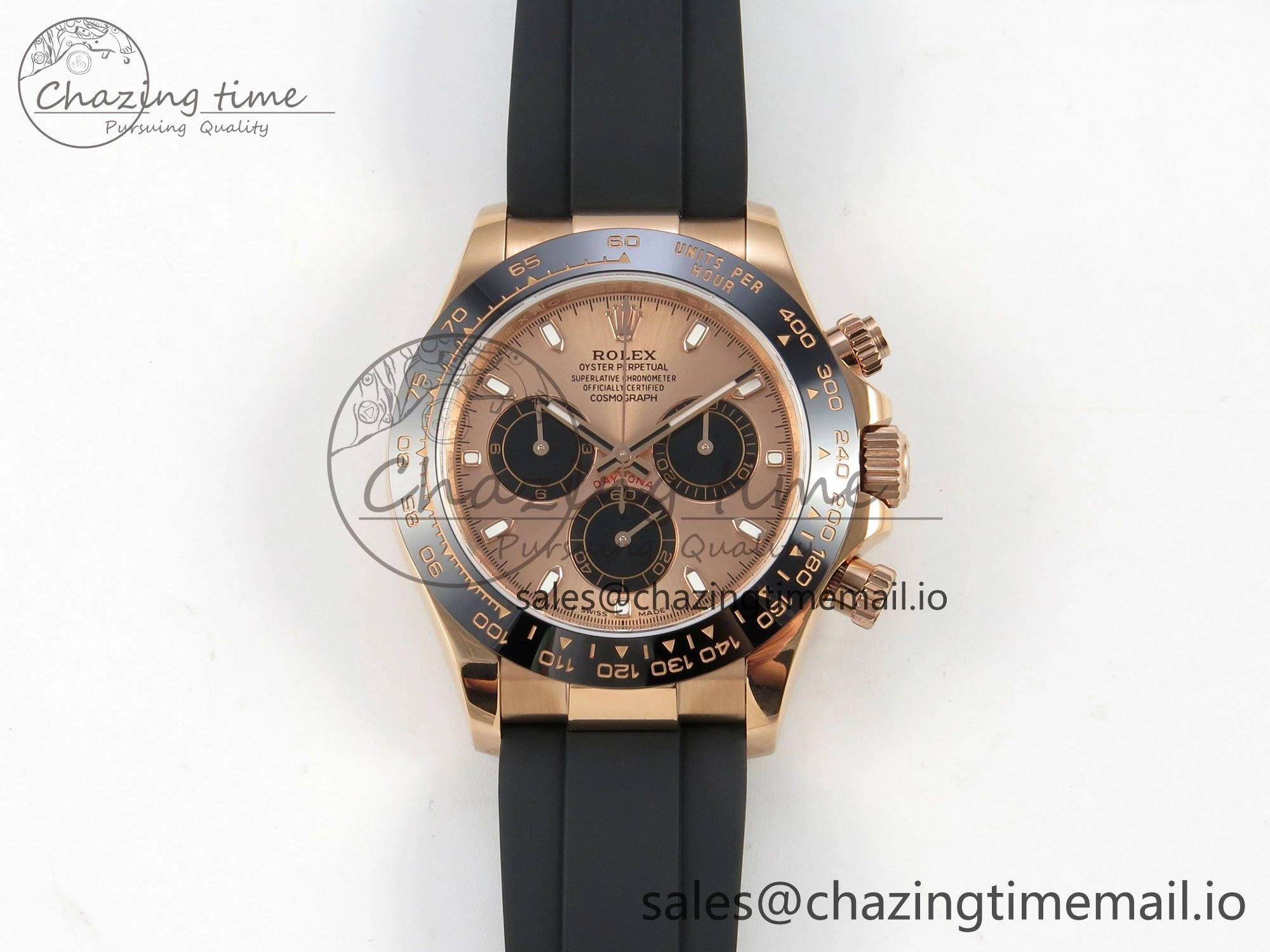Daytona 116515 QF 1:1 Best Edition RG Black Dial on Oysterflex Strap SH4130 V11（Gain Weight）