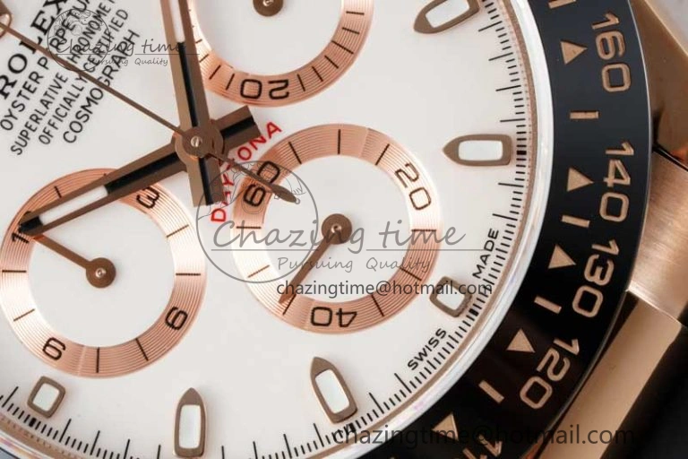 Daytona 116515 QF 1:1 Best Edition White Dial on Oysterflex Rubber Strap SA4130