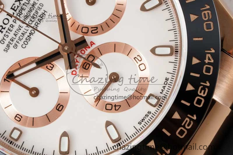 Daytona 116515 QF 1:1 Best Edition White Dial on Oysterflex Rubber Strap SA4130