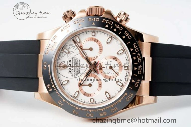 Daytona 116515 QF 1:1 Best Edition White Dial on Oysterflex Rubber Strap SA4130