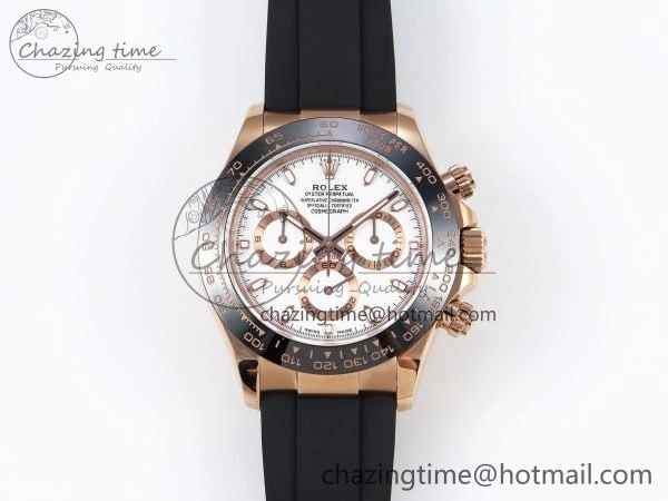 Daytona 116515 QF 1:1 Best Edition White Dial on Oysterflex Strap SH4130 V3 (Gain Weight)