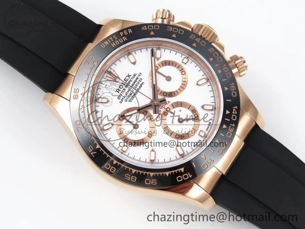 Daytona 116515 QF 1:1 Best Edition White Dial on Oysterflex Strap SH4130 V3 (Gain Weight)