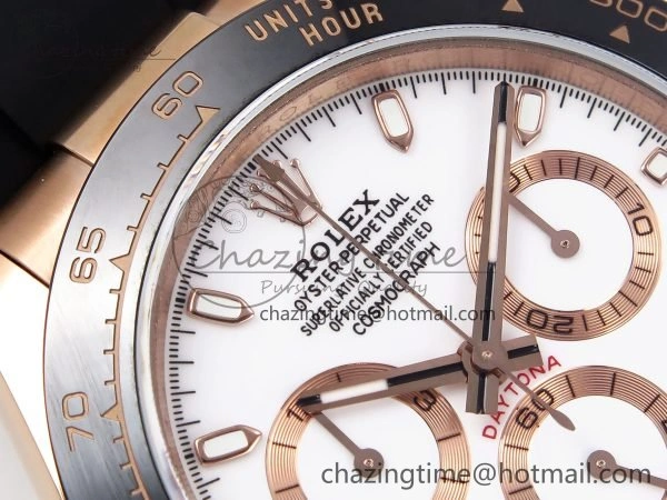 Daytona 116515 QF 1:1 Best Edition White Dial on Oysterflex Strap SH4130 V3 (Gain Weight)