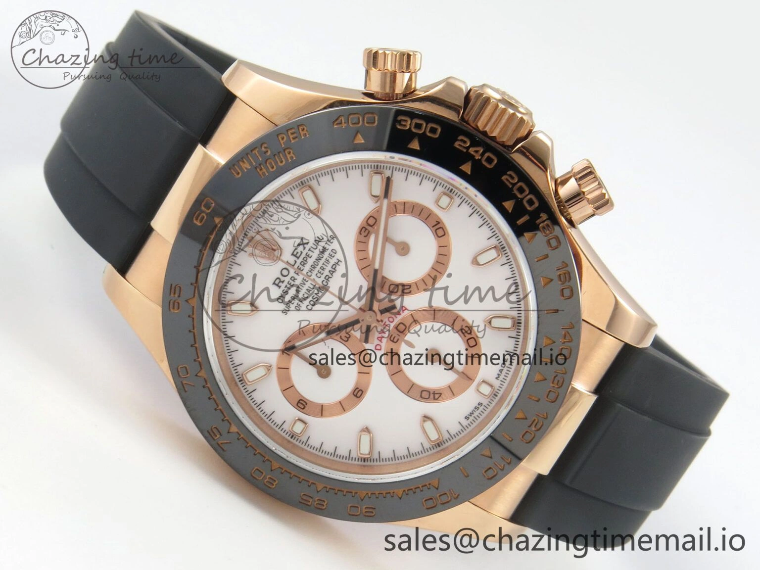 Daytona 116515 QF 1:1 Best Edition White RG Dial on Oysterflex Strap SH4130 V11（Gain Weight）