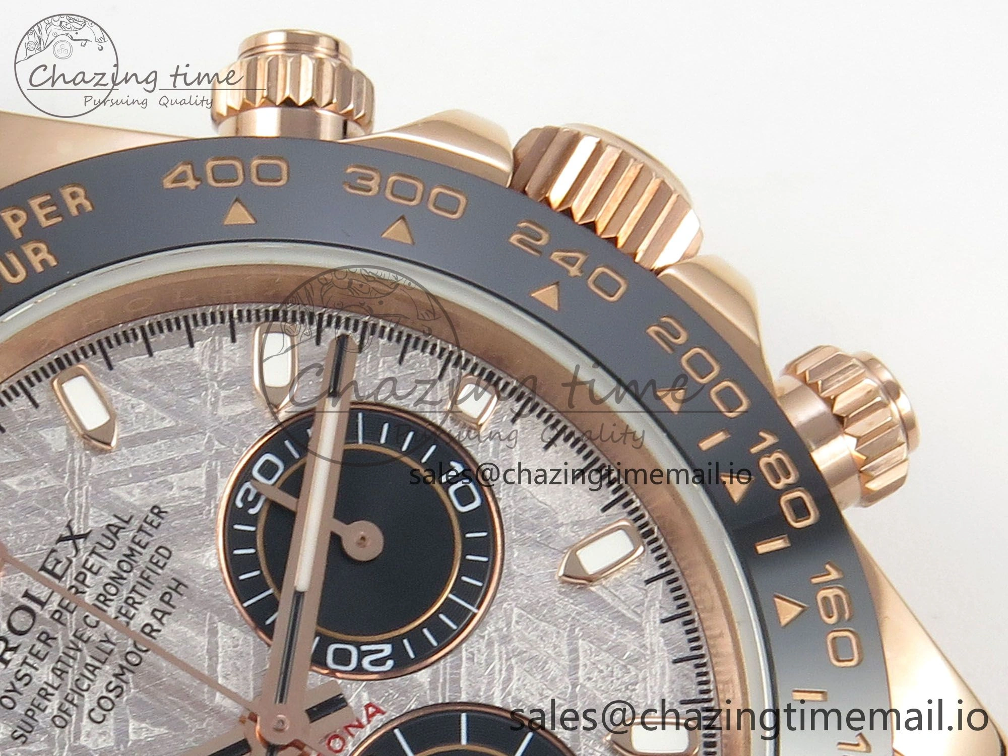 Daytona 116515 RG 3CF 1:1 Best Edition Black Bezel Meteorite Dial on Oysterflex Strap SH4130 V2(Mod Version)
