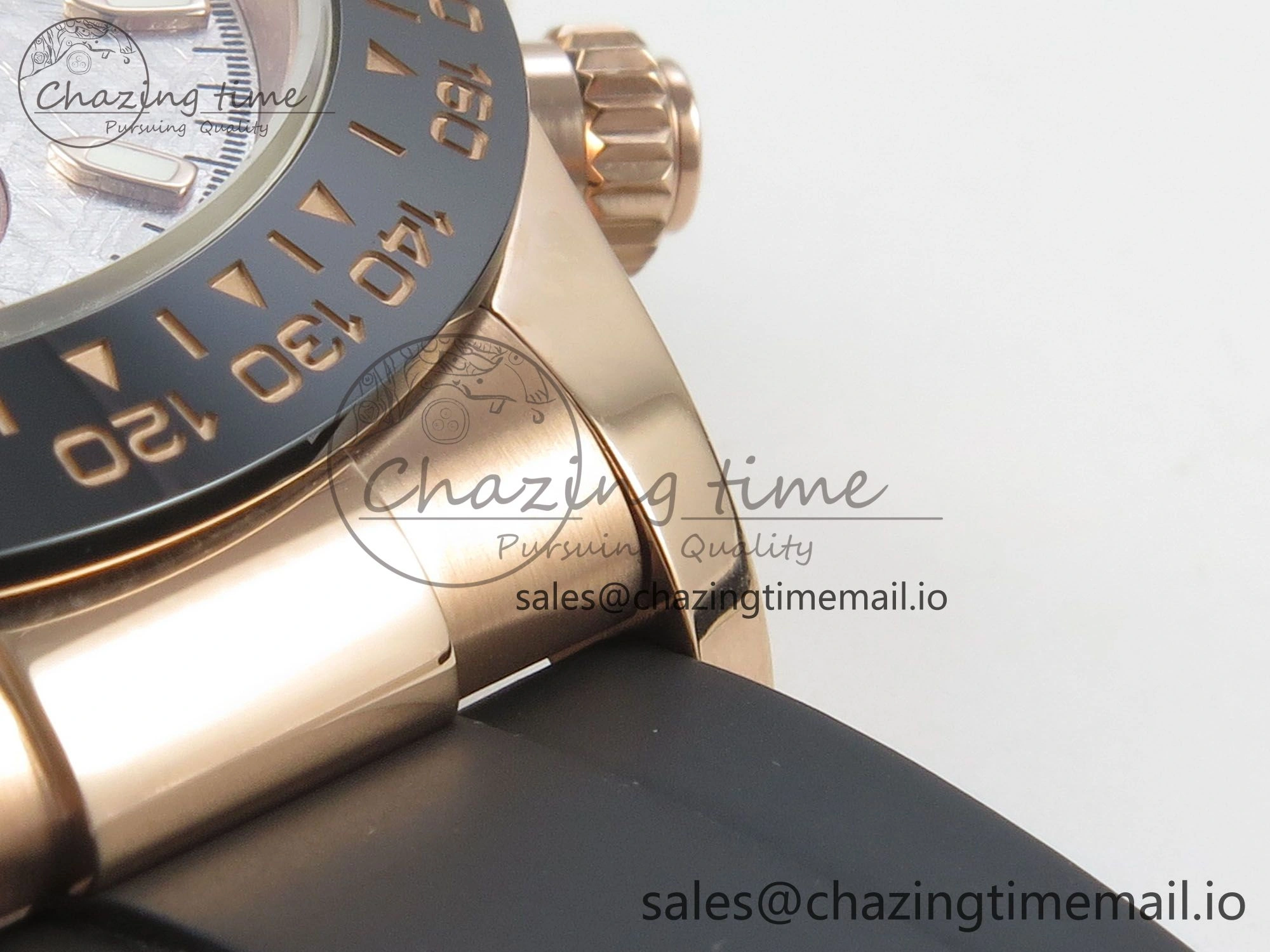 Daytona 116515 RG 3CF 1:1 Best Edition Black Bezel Meteorite Dial on Oysterflex Strap SH4130 V2(Mod Version)