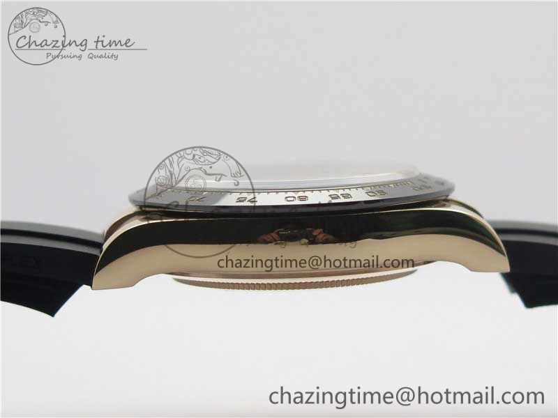 Daytona 116515 RG 904L Noob 1:1 Best Edition Chocolate Dial On Black Rubber Strap SA4130 (Free Extra Strap) V3
