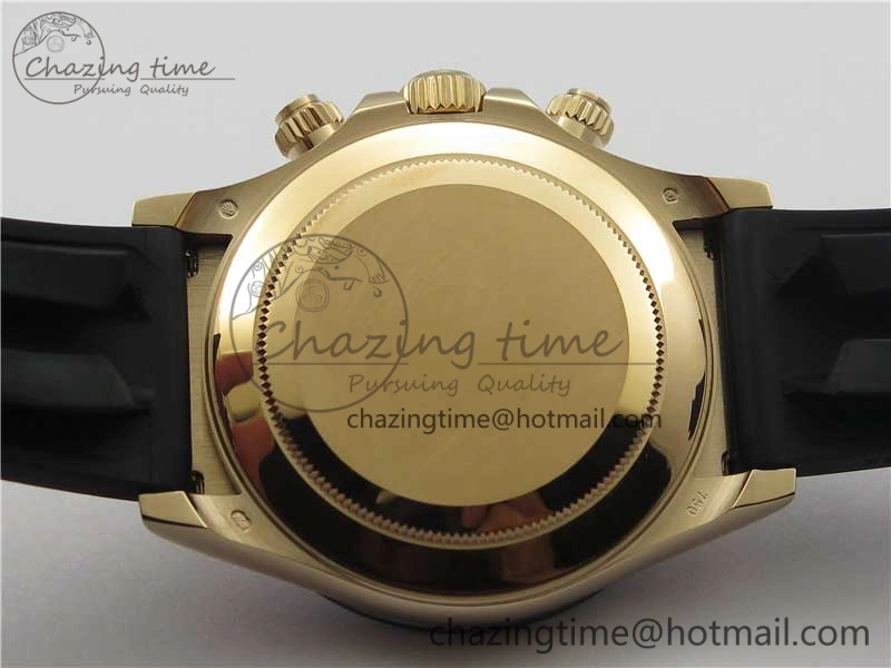 Daytona 116515 RG 904L Noob 1:1 Best Edition Chocolate Dial On Black Rubber Strap SA4130 (Free Extra Strap) V3