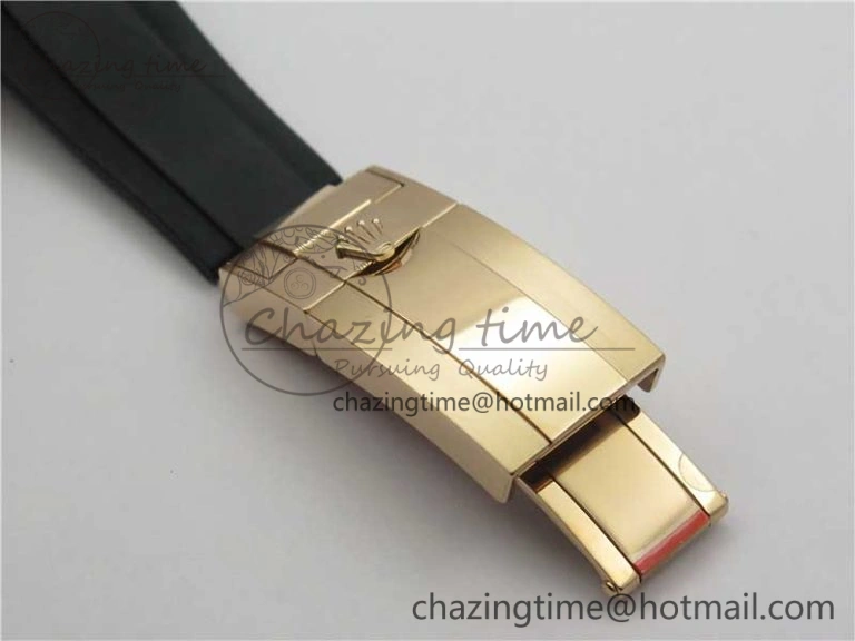Daytona 116515 RG 904L Noob 1:1 Best Edition Chocolate Dial On Black Rubber Strap SA4130 (Free Extra Strap) V3