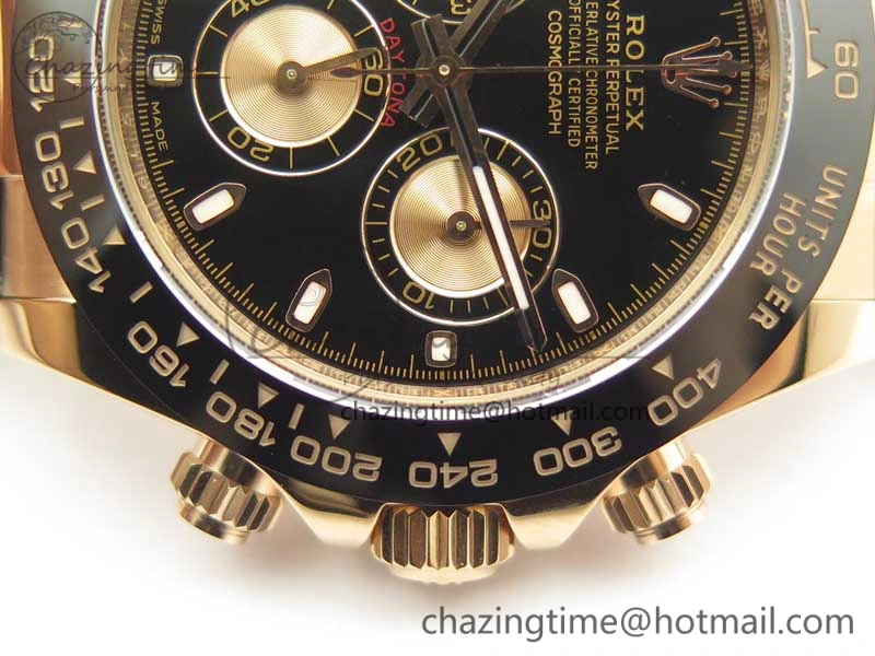 Daytona 116515 RG Noob 1:1 Best Edition Black Dial On Leather Strap SA4130