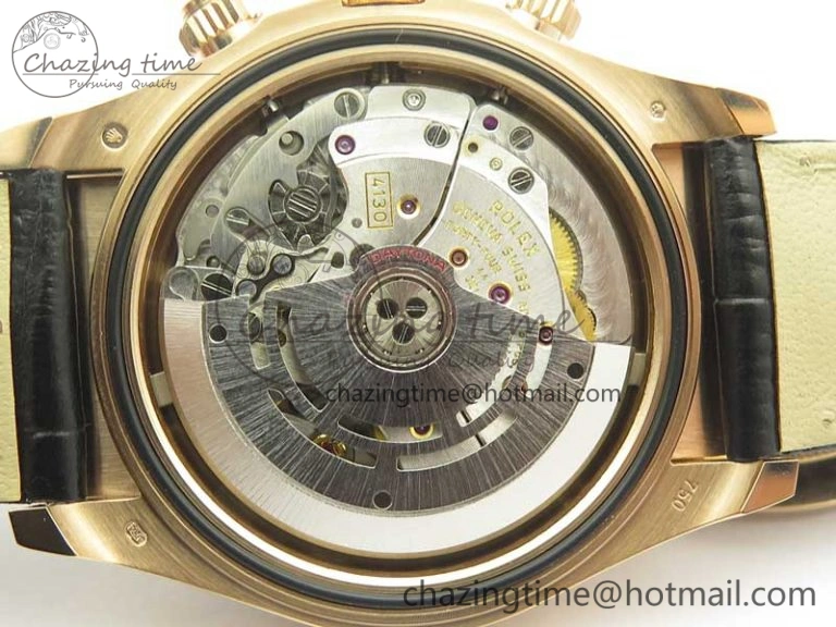 Daytona 116515 RG Noob 1:1 Best Edition Chocolate Dial On Leather Strap SA4130