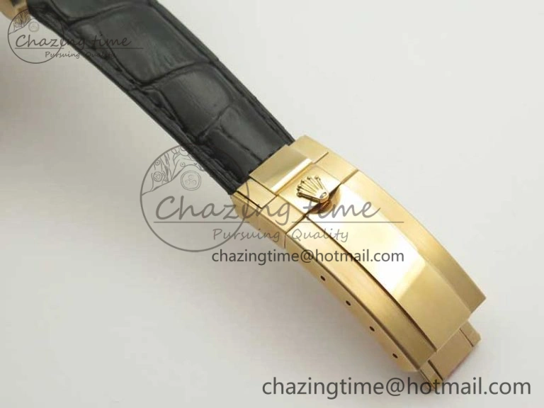 Daytona 116515 RG Noob 1:1 Best Edition Chocolate Dial On Leather Strap SA4130
