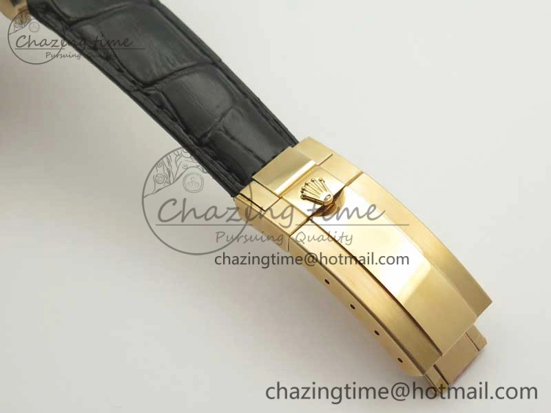 Daytona 116515 RG Noob 1:1 Best Edition Chocolate Dial On Leather Strap SA4130