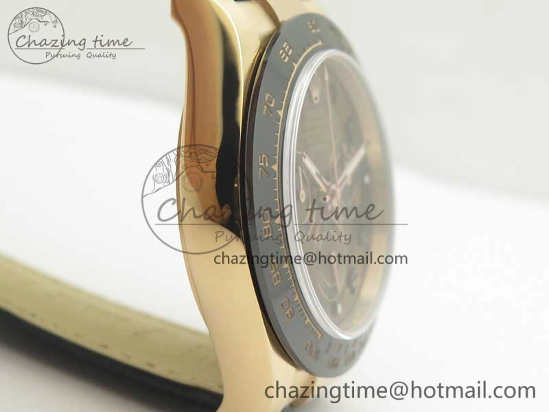 Daytona 116515 RG Noob 1:1 Best Edition Chocolate Dial On Leather Strap SA4130
