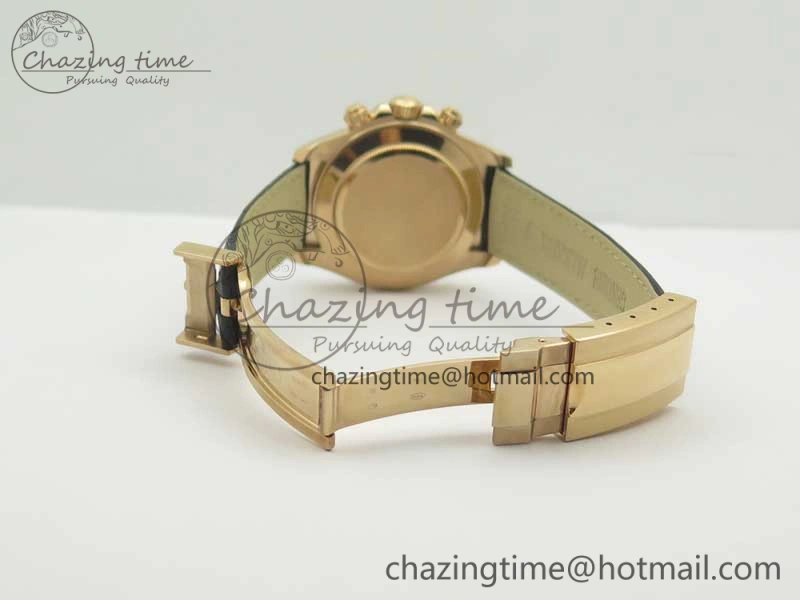 Daytona 116515 RG Noob 1:1 Best Edition Chocolate Dial On Leather Strap SA4130