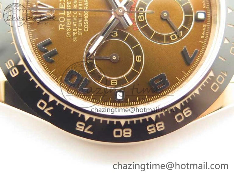 Daytona 116515 RG Noob 1:1 Best Edition Chocolate Dial On Leather Strap SA4130