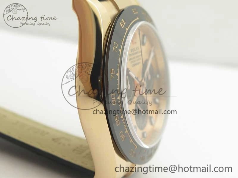 Daytona 116515 RG Noob 1:1 Best Edition Rose Gold Dial On Leather Strap SA4130