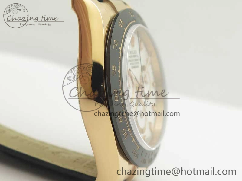 Daytona 116515 RG Noob 1:1 Best Edition White Dial On Leather Strap SA4130