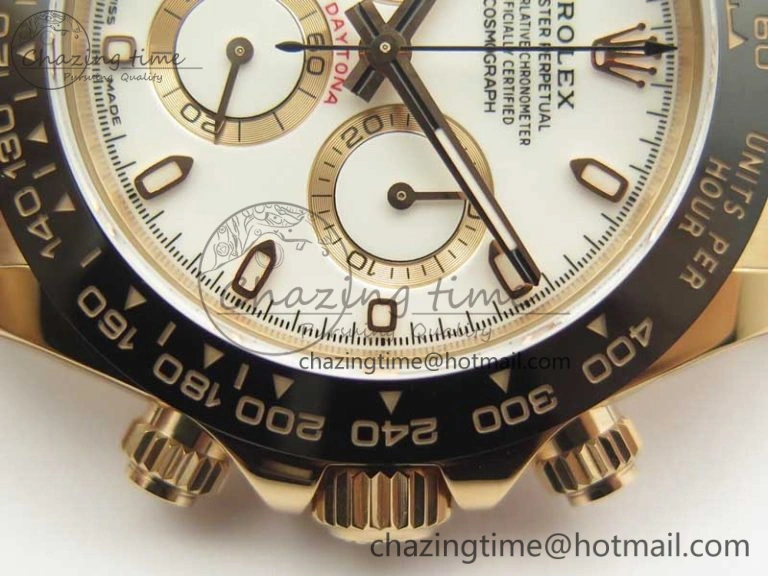 Daytona 116515 RG Noob 1:1 Best Edition White Dial On Leather Strap SA4130