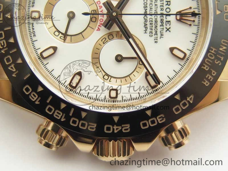 Daytona 116515 RG Noob 1:1 Best Edition White Dial On Leather Strap SA4130