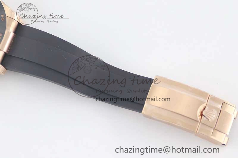 Daytona 116515 RG TWF 1:1 Best Edition 904L Steel Brown Roman Dial on Oysterflex Strap A7750