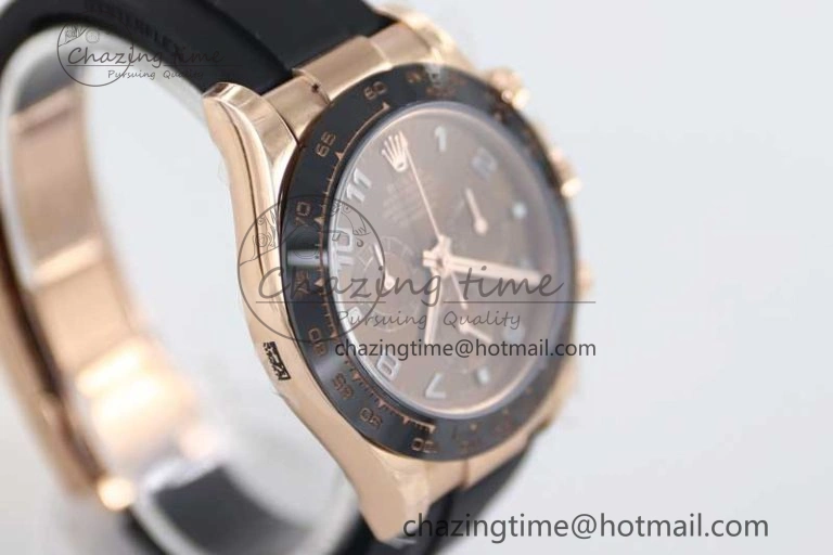 Daytona 116515 RG TWF 1:1 Best Edition 904L Steel Brown Roman Dial on Oysterflex Strap A7750