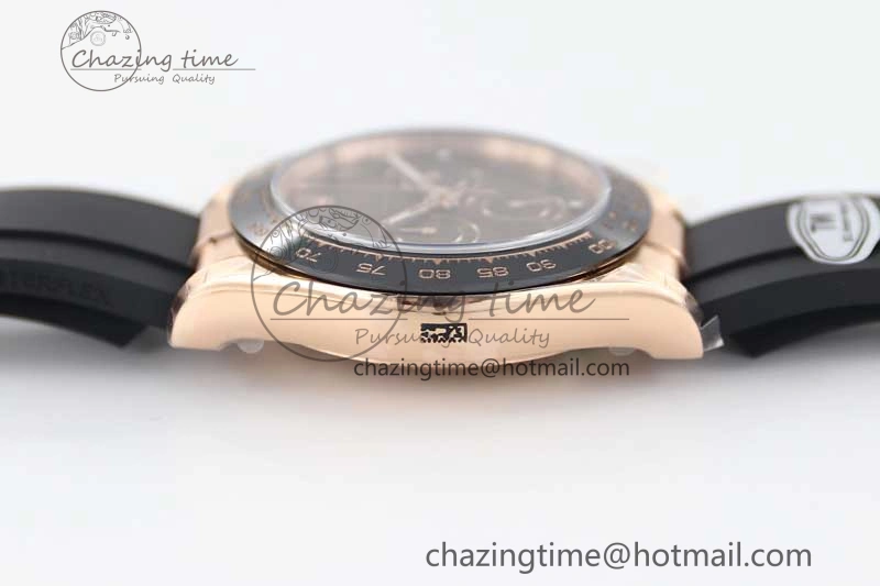 Daytona 116515 RG TWF 1:1 Best Edition 904L Steel Brown Roman Dial on Oysterflex Strap A7750