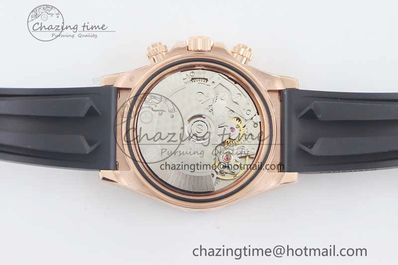 Daytona 116515 RG TWF 1:1 Best Edition 904L Steel RG  Crystal Markers Dial on Oysterflex Strap A7750