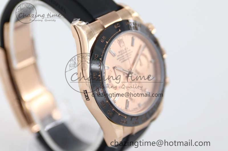 Daytona 116515 RG TWF 1:1 Best Edition 904L Steel RG  Crystal Markers Dial on Oysterflex Strap A7750