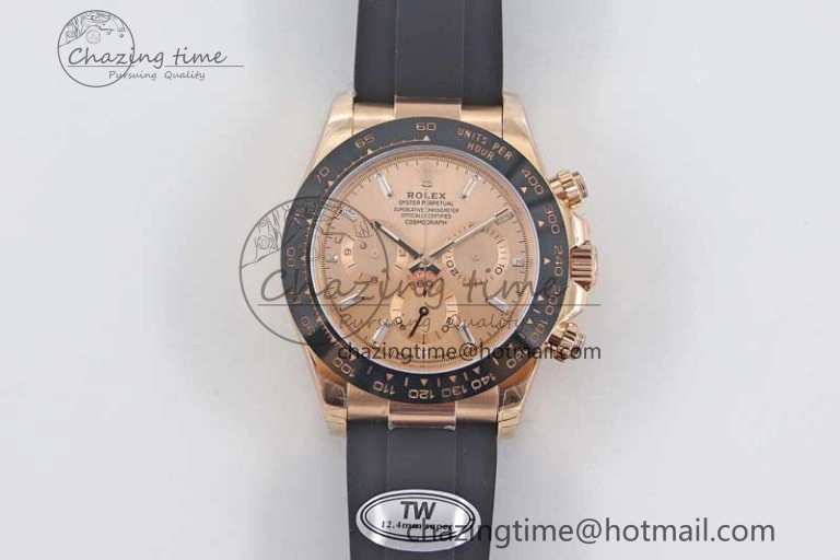 Daytona 116515 RG TWF 1:1 Best Edition 904L Steel RG  Crystal Markers Dial on Oysterflex Strap A7750